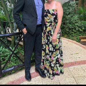 Strapless floral maxi dress from Rip Curl!